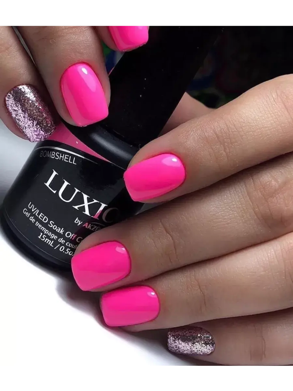 Гель лак Luxio Bombshell для ногтей 15 мл розовый