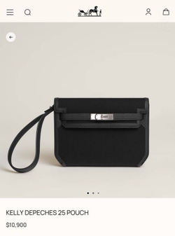 Клатч-Сумка через плечо Hermes Kelly Depeches 25