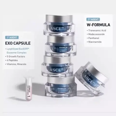 ASCE+ Exobalm ExoCoBio | Пудра Exo Capsule + Крем W-Formula с экзосомами