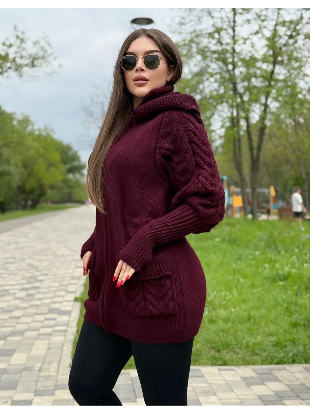 Кардиган куртка анорак вязаный