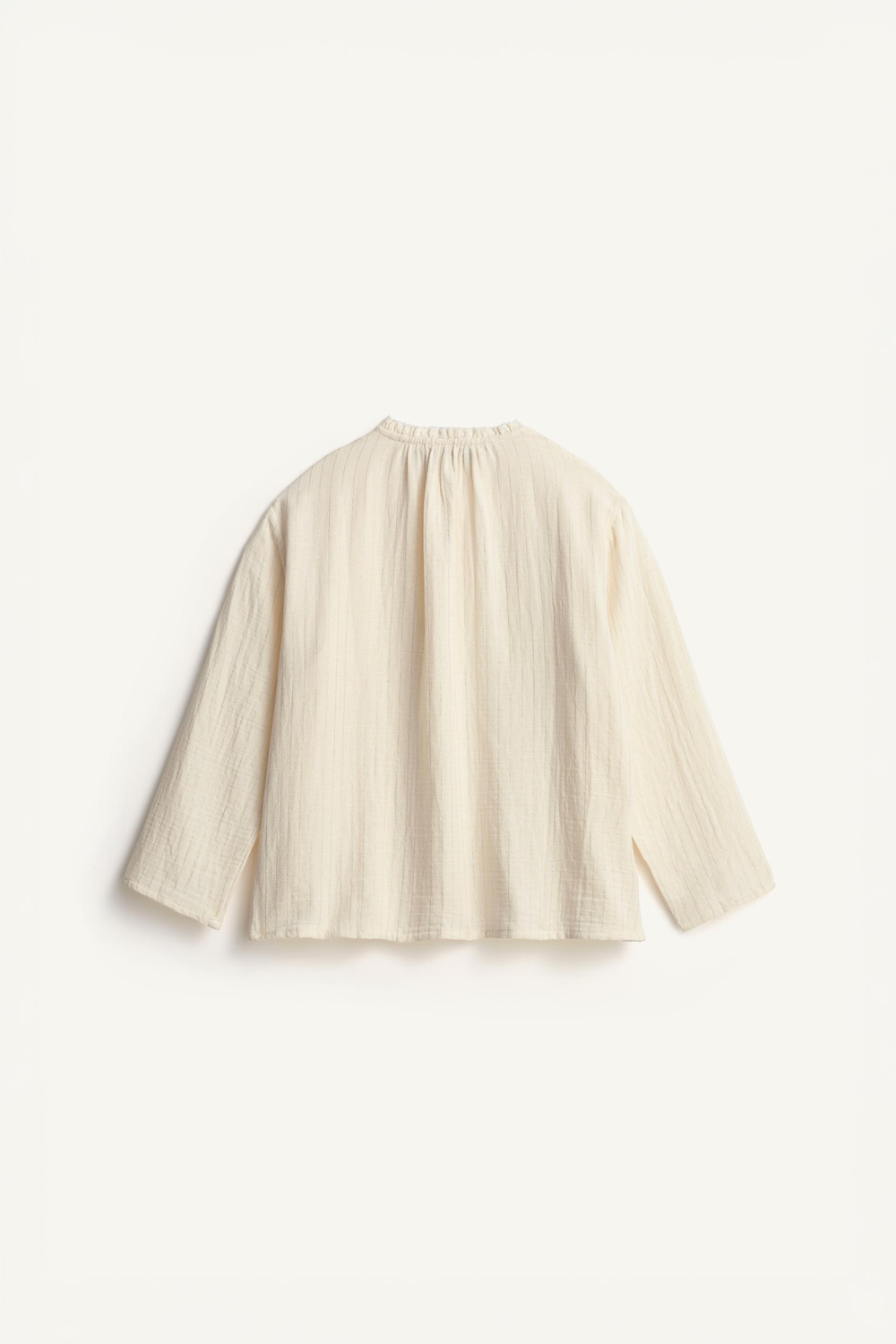 ZARA РУБАШКА С ДЛИННЫМИ РУКАВАМИ - LIMITED EDITION, БЕЖЕВЫЙ