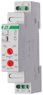 Реле контроля напряжения CP-710 1-фазное 230В 16А 1P IP20