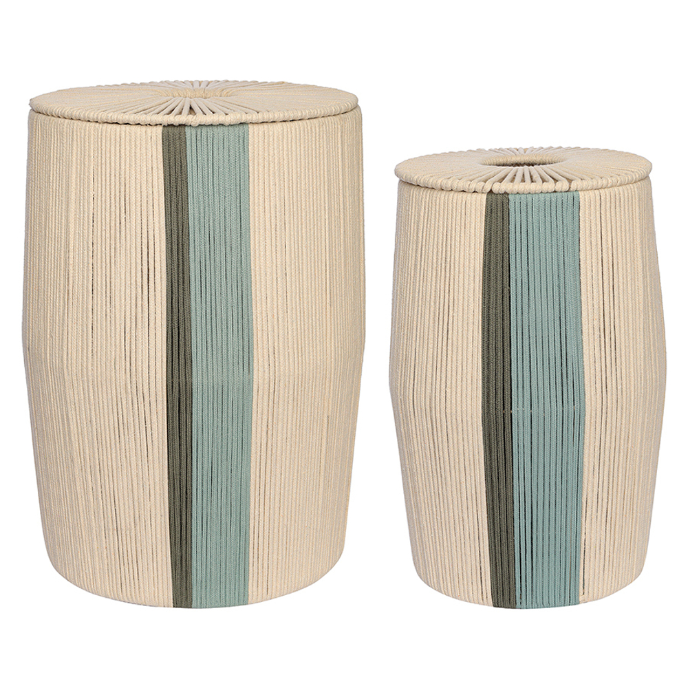 Корзина плетеная Tkano Conga Green Ethnic tk24-st_ba0029