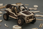 БАГГИ, BUGGY от TARG - деревянный конструктор, сборная модель, Внедорожник 3d пазл, собрать своими руками