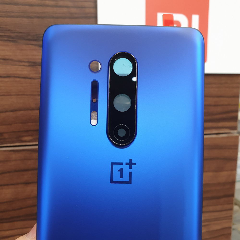 Крышка для OnePlus 8 Pro оригинальная (заднее стекло) цвет: синий