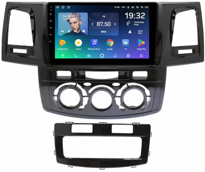 Магнитола для Toyota HiLux 7 2011-2015 - Teyes CC2 PLUS монитор 9" QLED, Android 10, Быстрая, SIM-слот