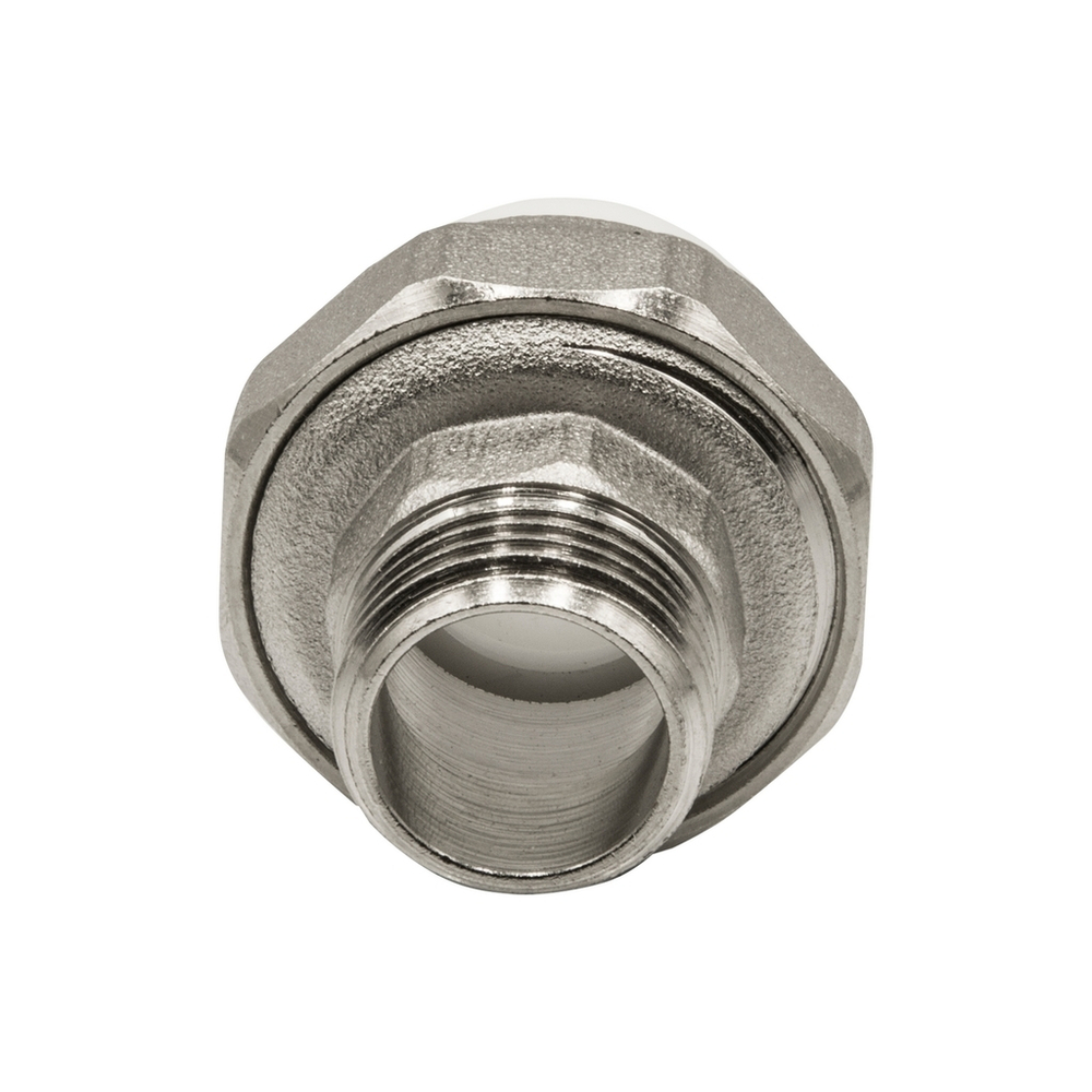 Муфта комб. разъемная, нар 20х1/2" EVER®  БЕЛЫЙ (Россия)