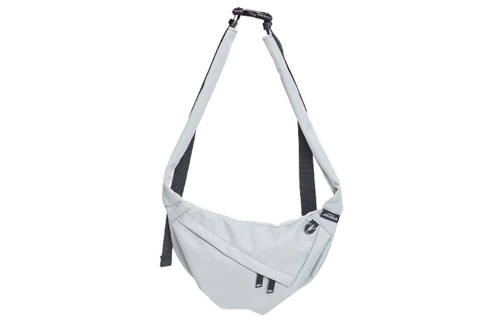 MYEDITION 2L Shoulder Bag, Cell Phone Pouch, Crossbody Bag, Outdoor Bag Nylon Black/Gray Unisex