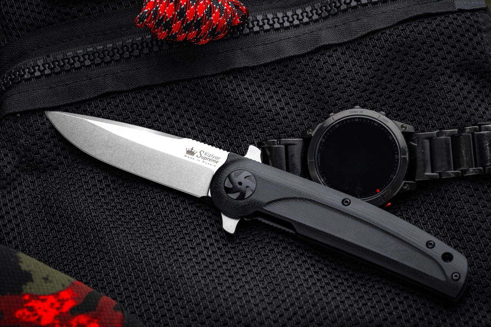 Складной нож Biker X Elmax (Cryo) StoneWash