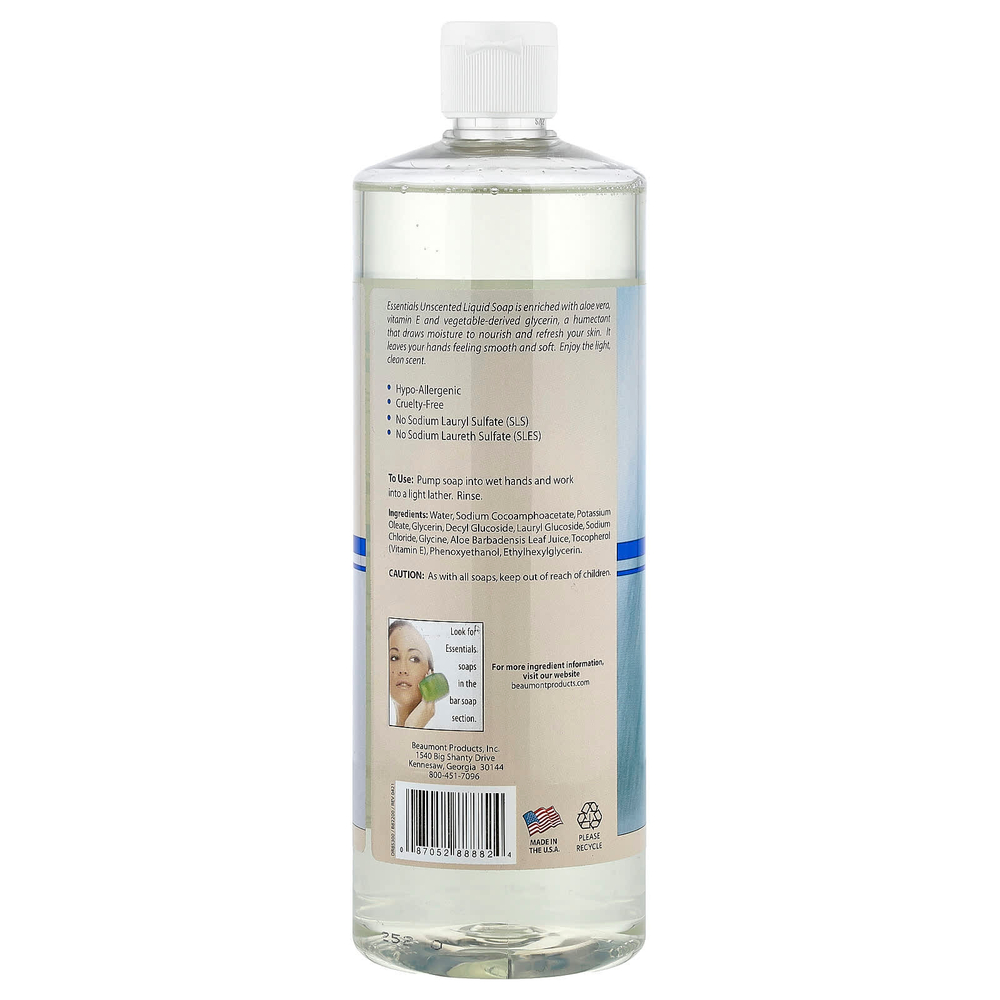 Clearly Natural, Essentials®, глицериновое мыло для рук, без запаха, 946 мл (32 жидк. унции)