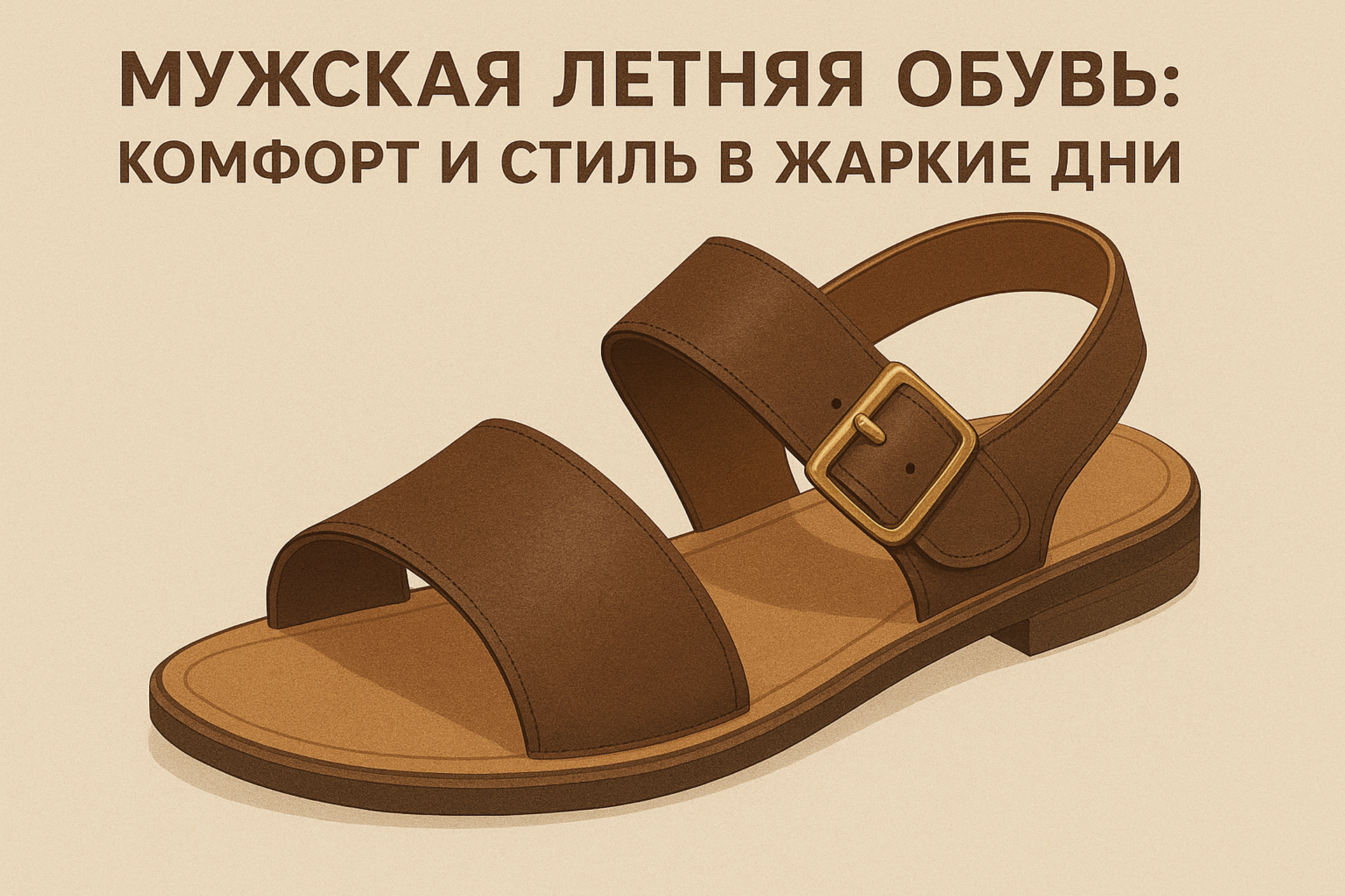 Мужская летняя обувь: комфорт и стиль в жаркие дни
