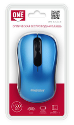 Мышь беспроводная Smartbuy ONE 378AG USB/DPI 1600/3 кнопки/1AA (SBM-378AG-B) синяя