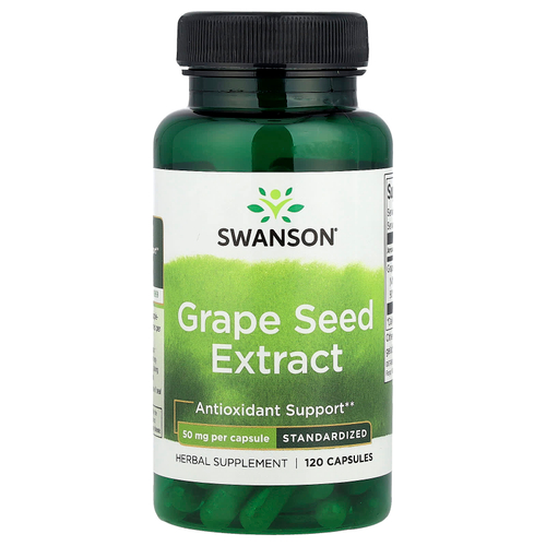 Swanson Vitamins, Экстракт виноградных косточек, 50 мг, 120 капсул