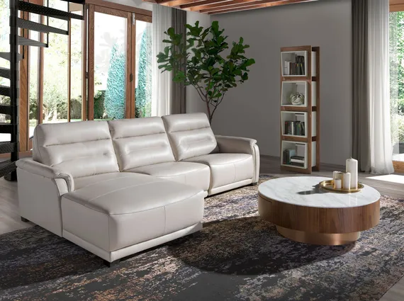 Стеллаж Angel Cerda Equilibrio, шпон ореха, жемчужно-серый