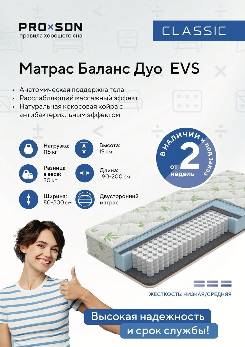 Матрас Баланс Дуо EVS