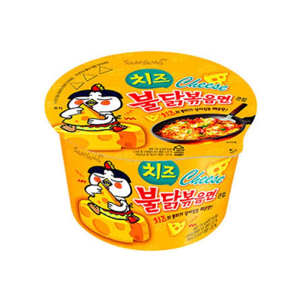Лапша Samyang Чашка 105гр Hot Chicken Cheese острая со вк. курицы и сыра