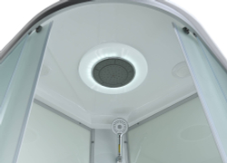 Душевая кабина AvaCan (АваКан) C2080 LED с низким поддоном, с ГМ, с электрикой и LED освещением, 80х80х215