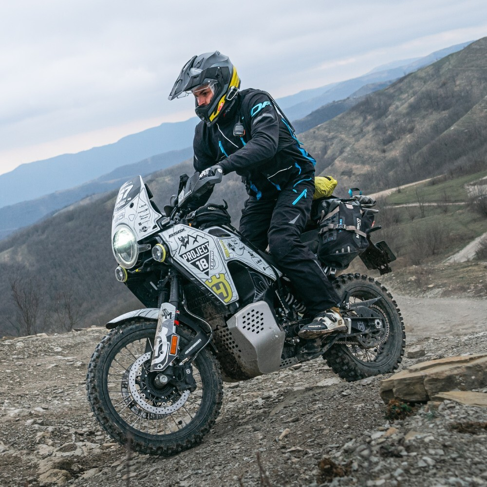 ШТАНЫ DRAGONFLY ЭНДУРО FREERIDE BLACK - BLUE 2023
