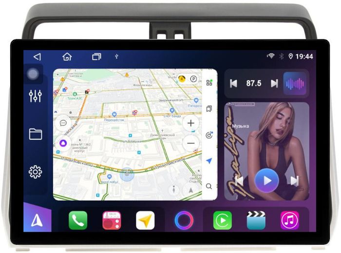 Магнитола для Toyota Land Cruiser Prado 150 2017-2023 - FarCar BX877 монитор 13" 2K QLED на Android 13, TS10, 6+128, CarPlay, 4G SIM-слот