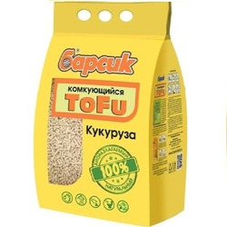 Барсик комкующийся Кукурузный наполнитель, 4,54л