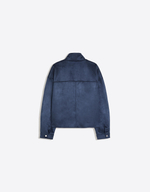 Мужская куртка из искусственной замши с декоративными застёжками - BERSHKA