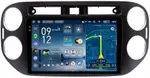 Магнитола для Volkswagen Tiguan 1 2011-2016 (аварийка прямоугольная, рамка чёрная) - Teyes CC4-PRO монитор 9.5" 2K QLED на Android 13, Быстрейшая, Snapdragon 778G, ИИ, CarPlay, DSP, 4G SIM-слот