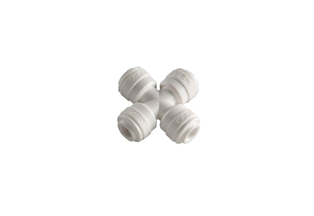 Фитинг крестообразный 3/8"-3/8"-3/8"-3/8" (трубка-трубка-трубка-трубка) 6 CR 6