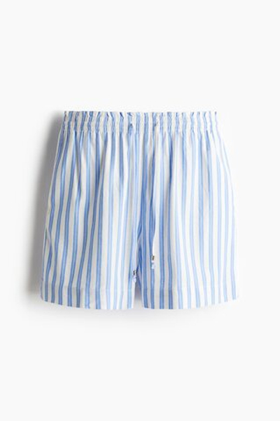 Шорты с льном и оборкой на поясе - H&M