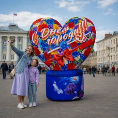 Рекламный шар сердце