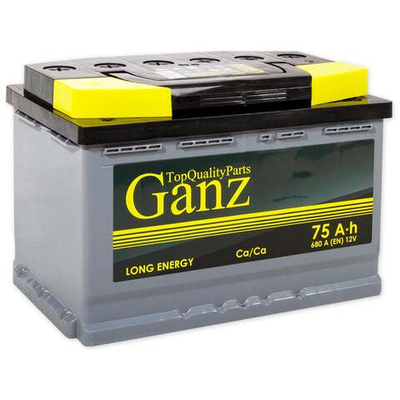 Аккумулятор GANZ PRO-Line DIN 75 А/ч прямой L+ 278x175x190 L3 EN 680 А