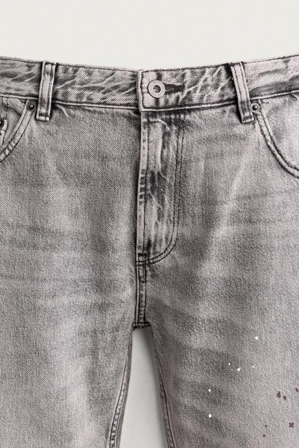 ZARA ДЖИНСЫ BOOTCUT FIT С НИЗКОЙ ПОСАДКОЙ, СЕРЫЙ