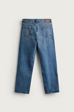 ZARA ДЖИНСЫ STRAIGHT LEG, ВЫЦВЕТШИЙ СИНИЙ