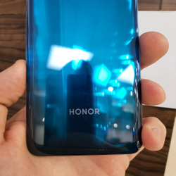 Крышка для Honor 20 Pro (заднее стекло) премиум качество цвет: Сине-Зелёный