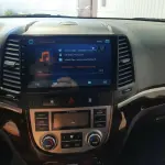 Магнитола для Hyundai Santa Fe 2 CM 2006-2012 (рамка черная) - Teyes CC2 PLUS монитор 9" QLED, Android 10, Быстрая, SIM-слот