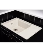 Кухонная мойка Kuppersberg MILA 1B1D WHITE ALABASTER фото 2