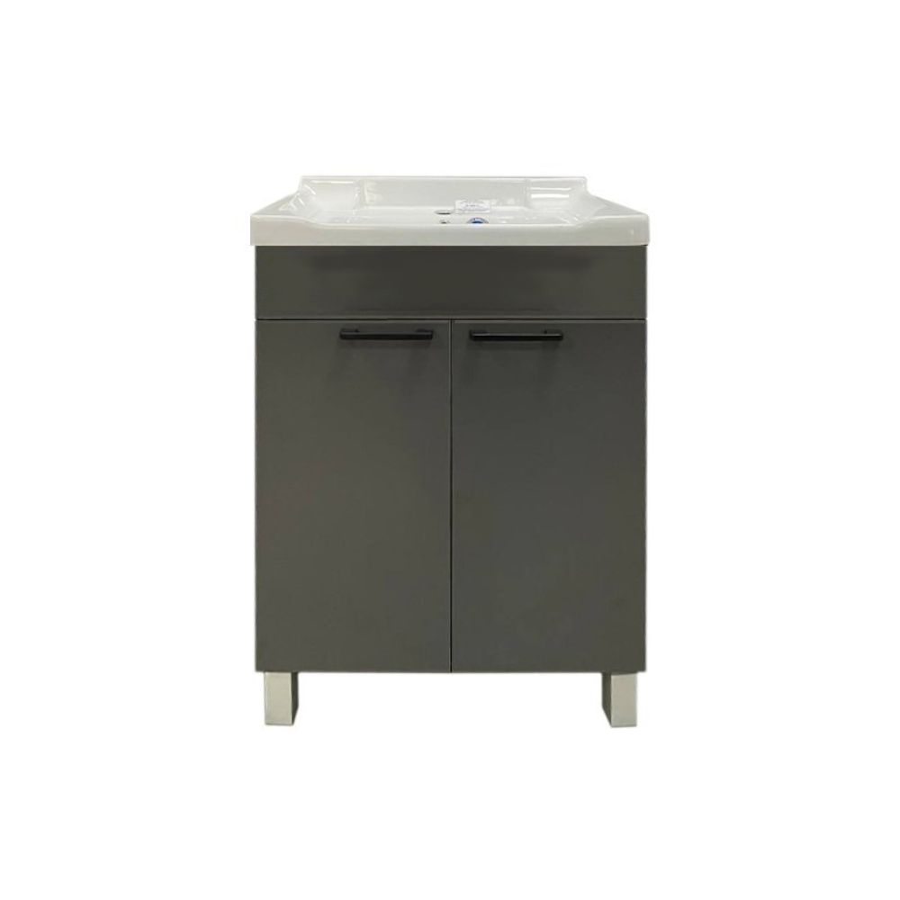 Тумба Neo Breeze 60, напольная, 2 двери, графит