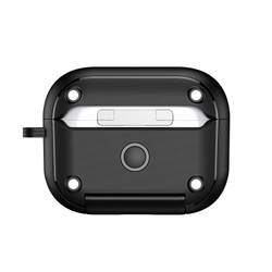 Чехол с замком и подставкой от Dux Ducis для наушников AirPods Pro 2, черный цвет, серия PECQ Series