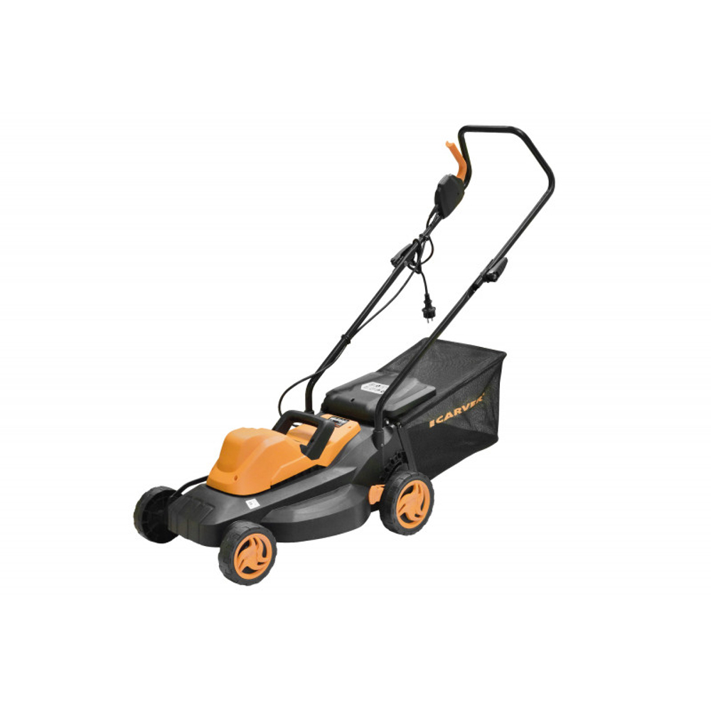Газонокосилка электрическая CARVER LME-1437 (1,4 кВт, ширина 37 см, рег. высоты, травосборник 35 л)