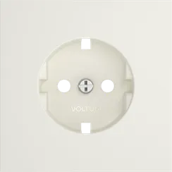 Накладка для розетки с заземлением Voltum S70 Хлопок VLS000613