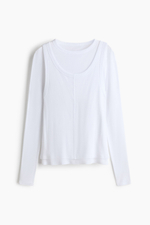 Хлопковый многослойный топ - H&M
