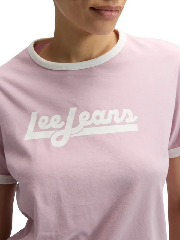 Футболка женская LEE RINGER TEE SOFT MAUVE