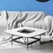 Журнальный столик Space S, 80х80 см, белый/темный камень