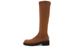 CHARLES&KEITH Small Ck Knee high Boots 5cm Women"s Brown