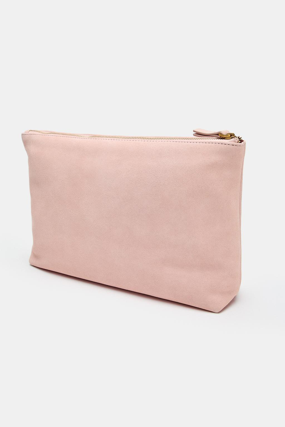 ZARA ЗАМШЕВЫЙ НЕСЕССЕР, РОЗОВЫЙ