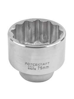 Головка 75мм 1''12гр. FORCEKRAFT FK-58975