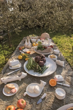 La Porcellana Bianca Сервировочное блюдо для поросенка салями Fattoria EAN 8027549081491