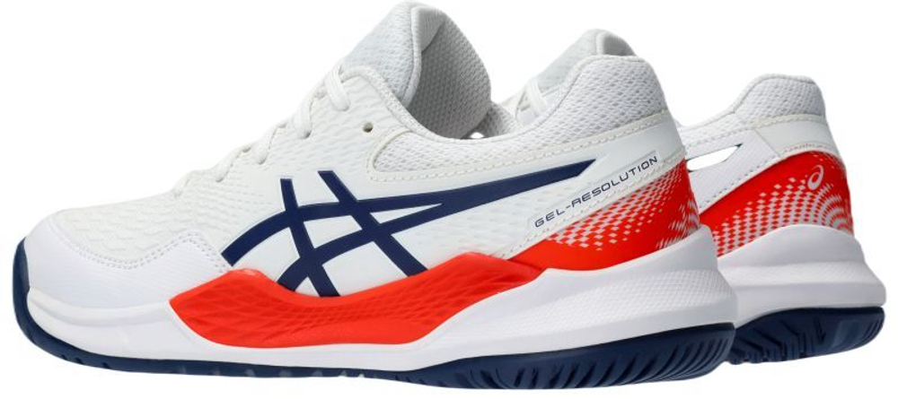 детские Кроссовки теннисные Asics Gel-Resolution 9 GS - белый