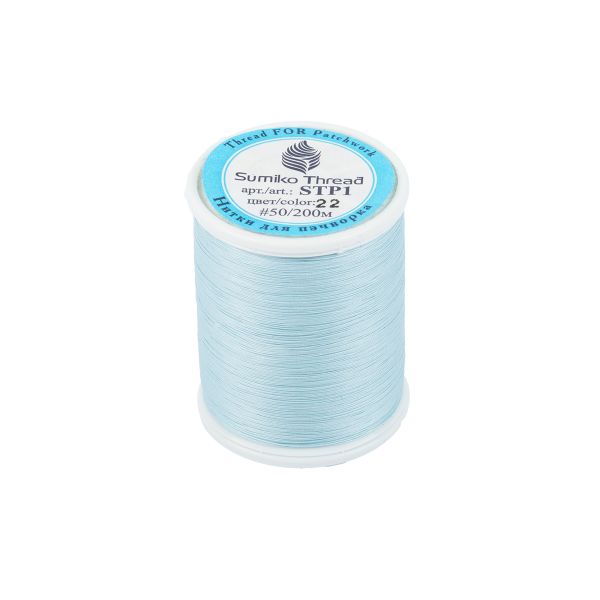 Нитки для пэчворка SumikoThread 200 м, (219 ярд), 22 св.голубой