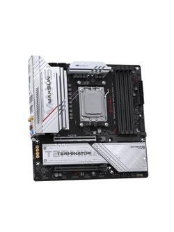 MAXSUN MS-Terminator B850M PRO WIFI (Socket AM5, mATX, 4*DDR5(192Gb), DP/HDMI, 2*SATA3, 3*M.2, 1*PCIEx16/1*PCIEx4, 1* Type-C, 4*USB 2.0, 4*USB 3.2, LAN 1*2.5G, SPDIF, WiFi 6E, RTL)