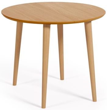 Oqui Раздвижной стол из шпона дуба и массива дерева 90 (170) x 90 см La Forma Испания 